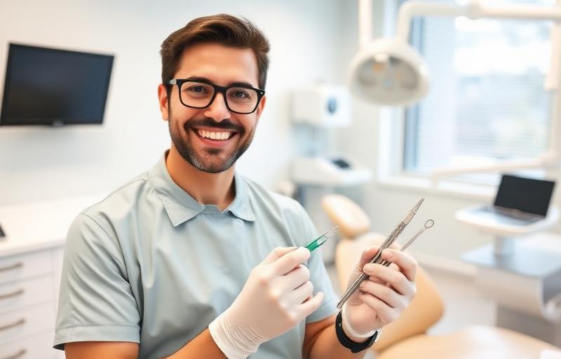 Dentist ready to treat a broken tooth at DNTL Smiles Northwood