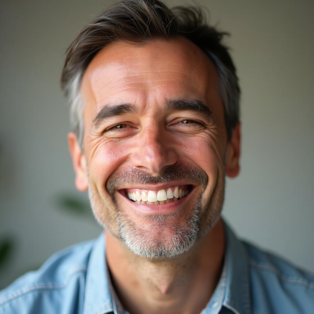 Relaxed patient in a calm dental environment
